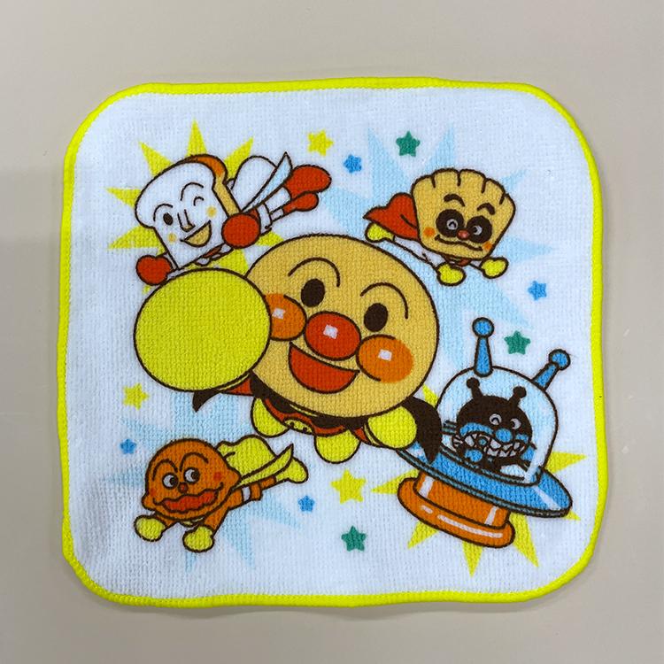 アンパンマン A柄 ミニタオルハンカチ 3枚セット 子ども キッズ