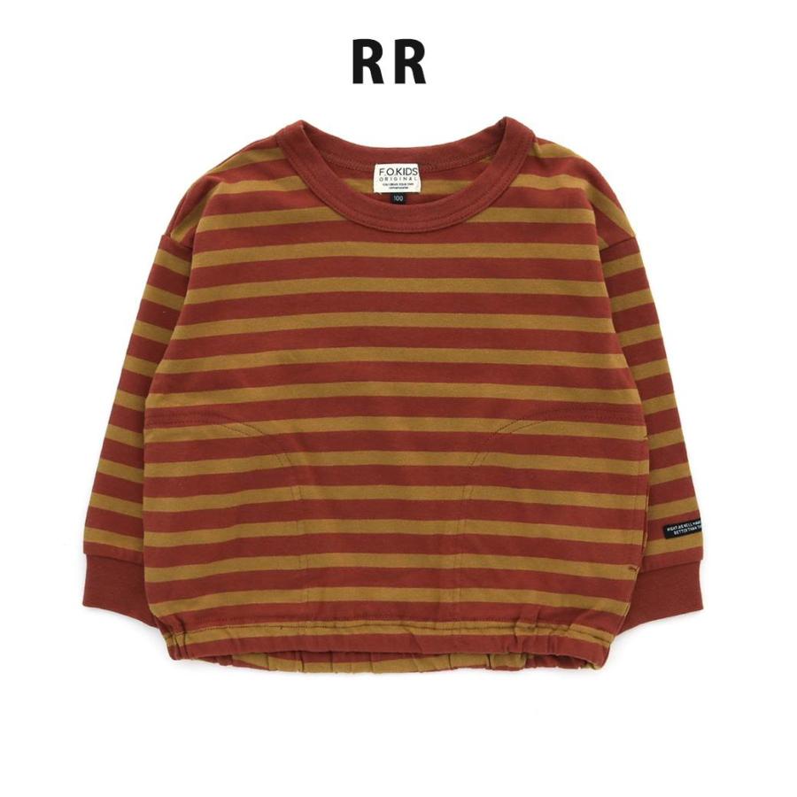 Tシャツ キッズ 【ボーダー】 長袖 男の子 エフオーキッズ ロンT 