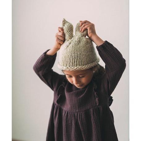 ラビットニットキャップ ベージュ こども 帽子 ニット帽 ラビット うさぎ かわいい ニット キャップ 女の子 Rabbit2 木原商店 通販 Yahoo ショッピング