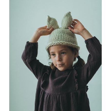 ラビットニットキャップ ベージュ こども 帽子 ニット帽 ラビット うさぎ かわいい ニット キャップ 女の子 Rabbit2 木原商店 通販 Yahoo ショッピング