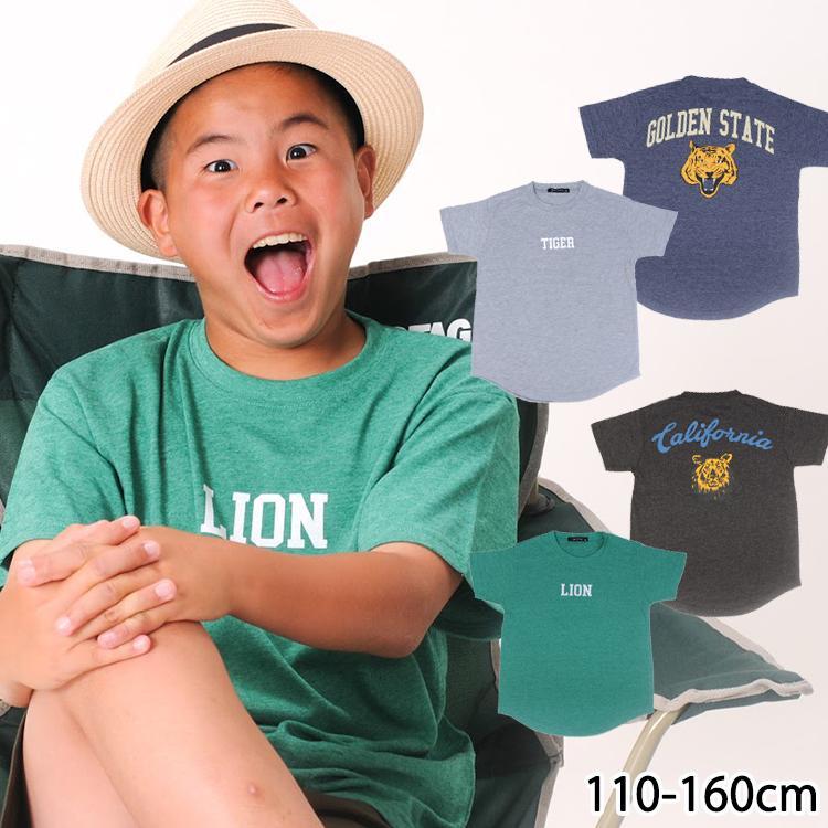 タイガー ライオン tシャツ キッズ 男の子 半袖 110 120 130 140 150