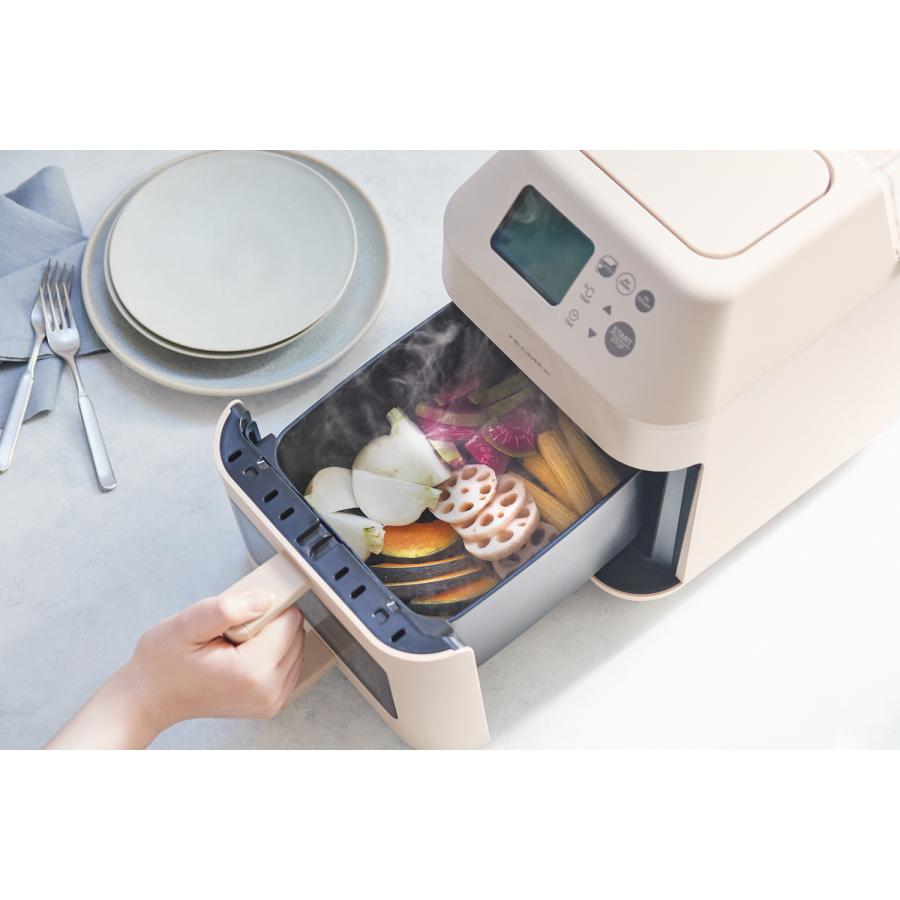 レコルト ハイスチームエアーオーブン クリームホワイト : 二子