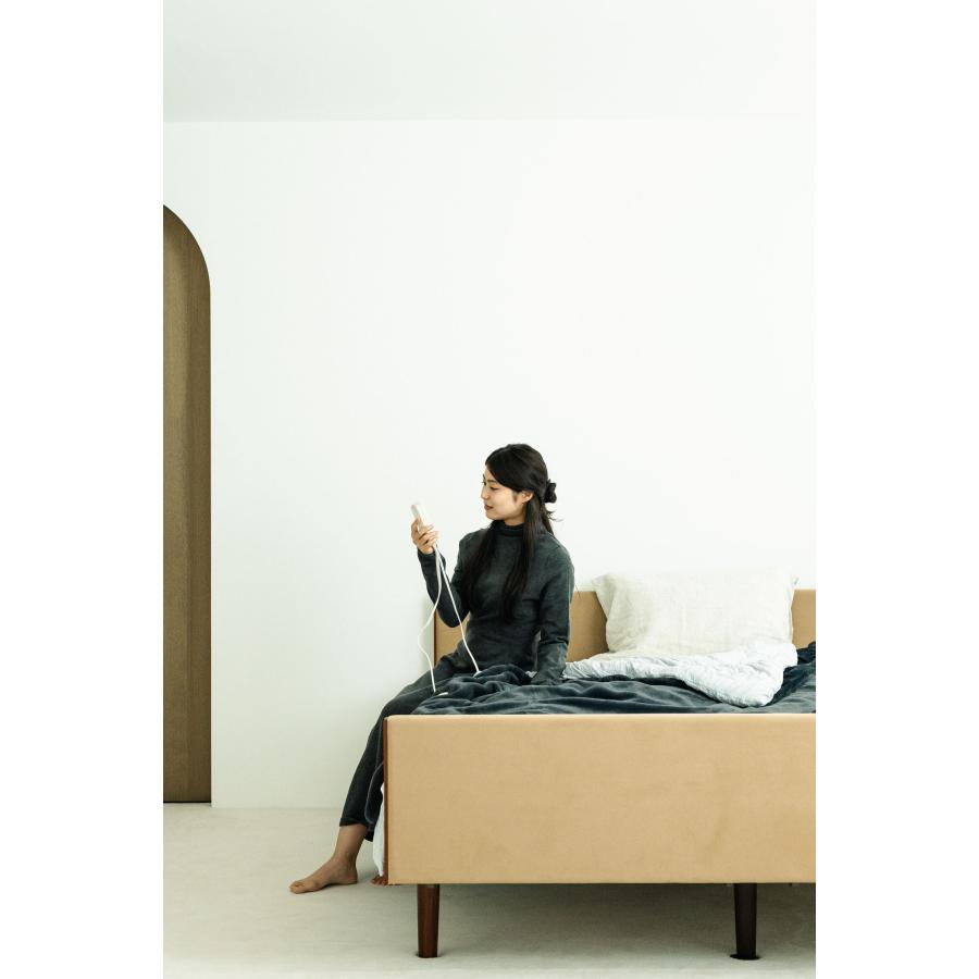 LALACA heated blanket sleep 定価16000円 LALACA(ララカ） heated blanket sleep FGR(フォレストグリーン
