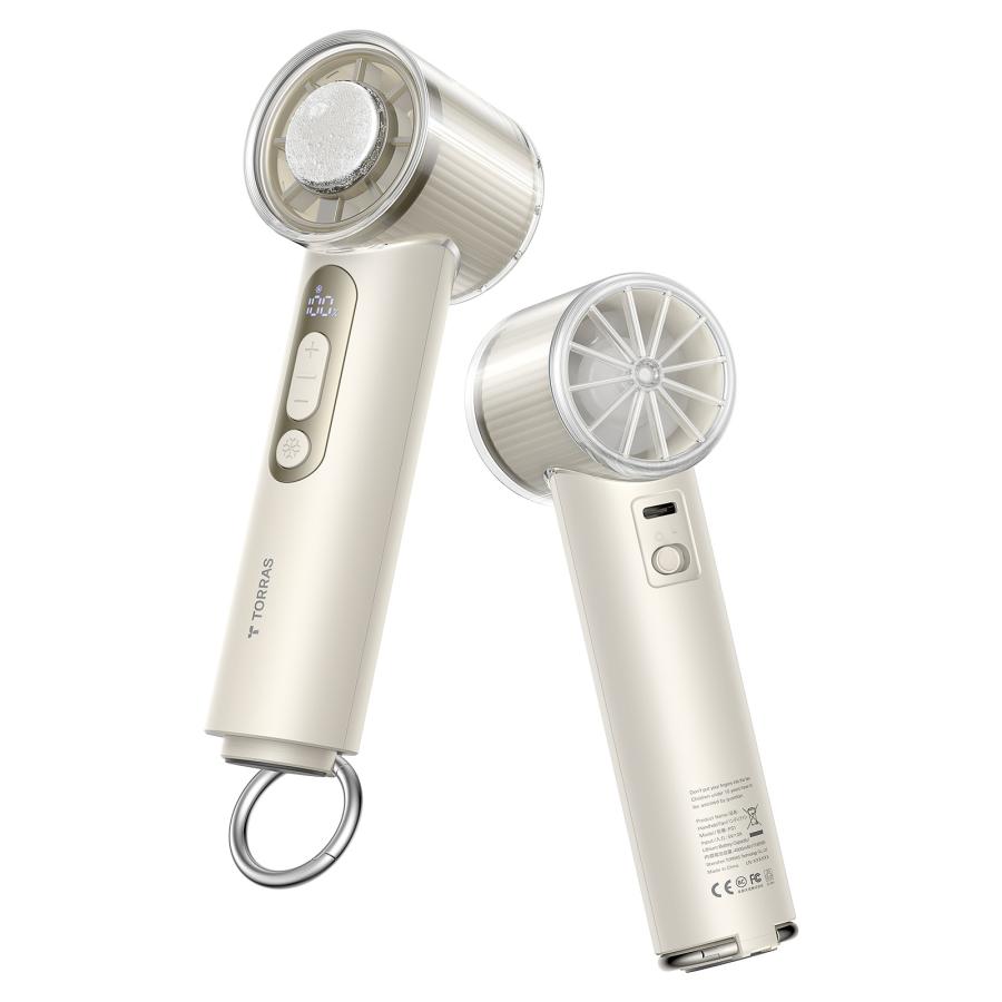 TORRAS（トラス）COOLIFYiva ハンディファン アイボリー : 二子