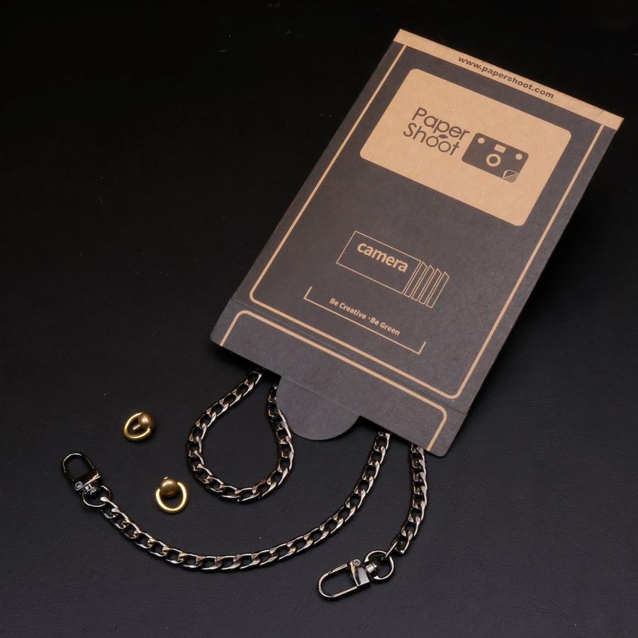 PaperShoot ストラップ付　ペーパーシュート PaperShoot(ペーパーシュート)専用 メタルストラップ ブラックmatel