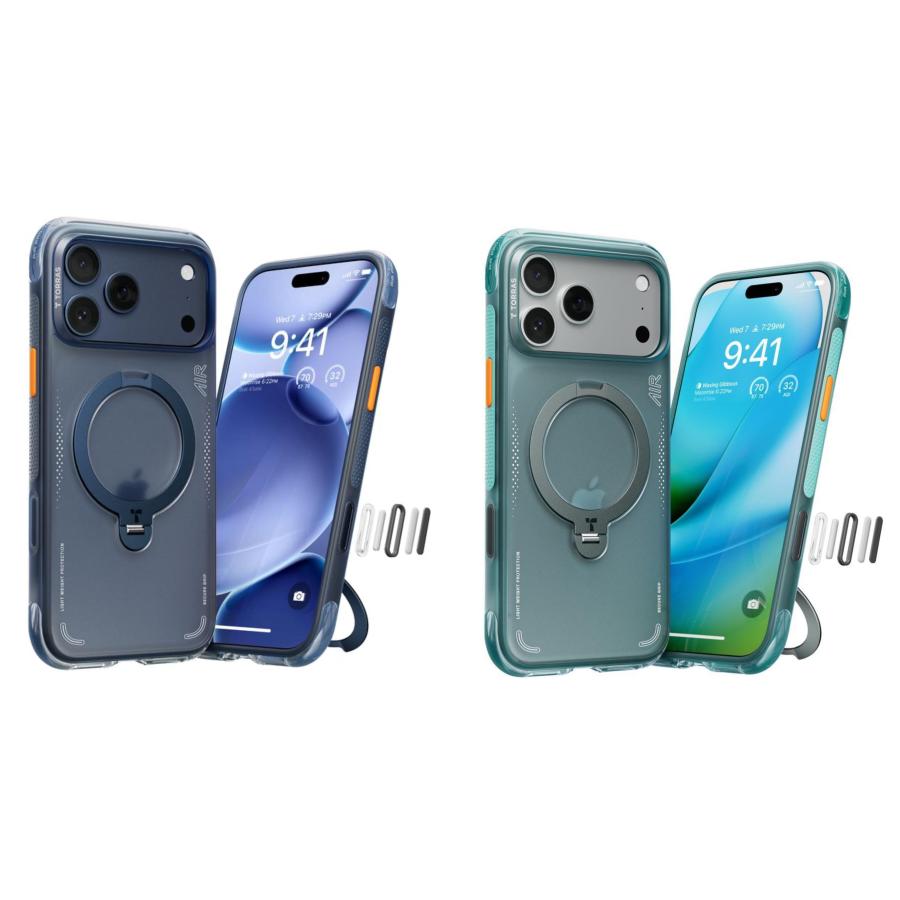 新品 iPhone17pro max ケース Ostand Q3 Air 氷河 Ostand Q3 Air ゼンマイ式スタンドケース（iPhone 17シリーズ用