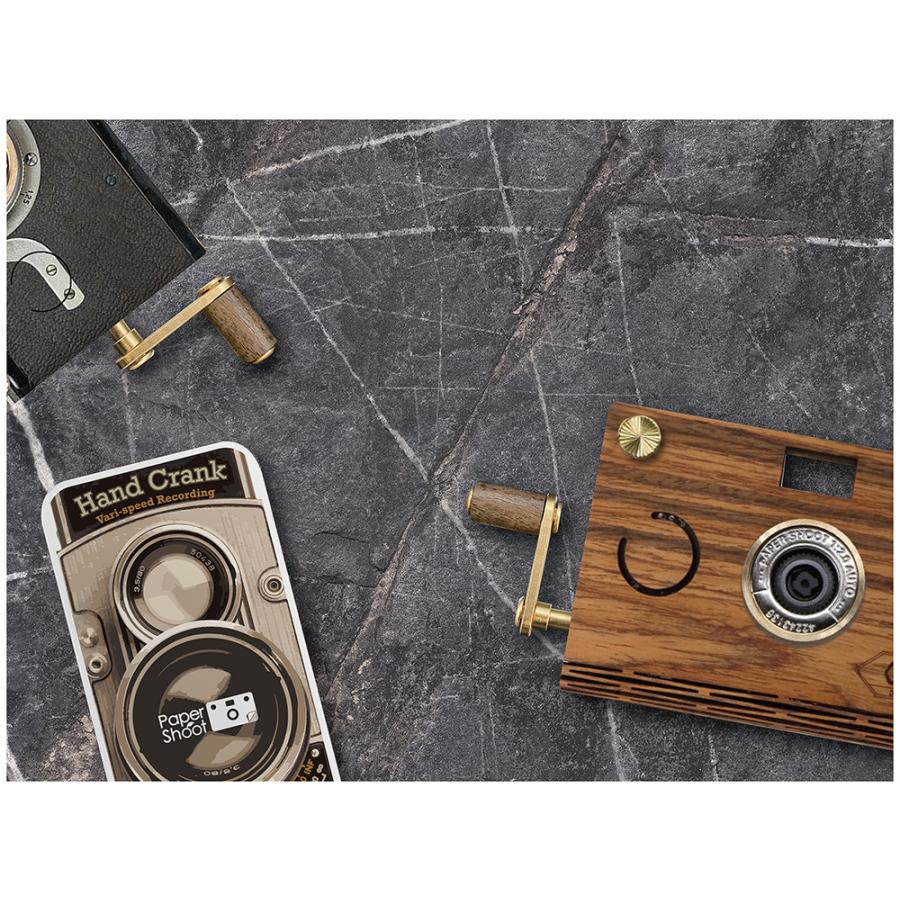 PaperShoot ストラップ付　ペーパーシュート Paper Shoot｜LEATHER STRAP BLACK（ブラック・黒・ストラップ