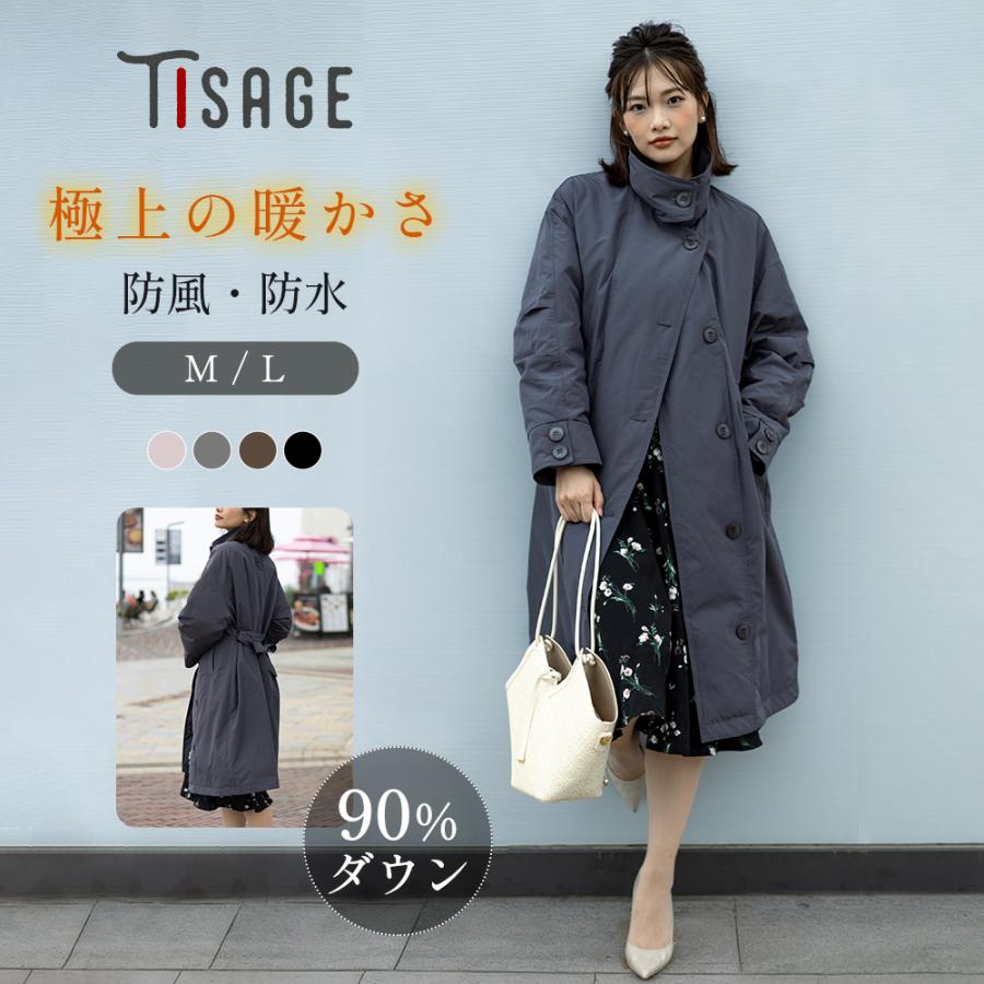 Tisage 「クーポンで22,000円」Tisage ダウンコート レディース ダウン