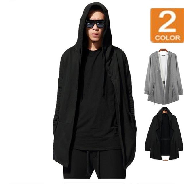 パーカー メンズ トップス 40代 パーカ 黒 羽織り 長袖 カットソー 無地 ロング メンズパーカー アウター フードつき おしゃれ 秋服 Yh046 エフティーエス 通販 Yahoo ショッピング