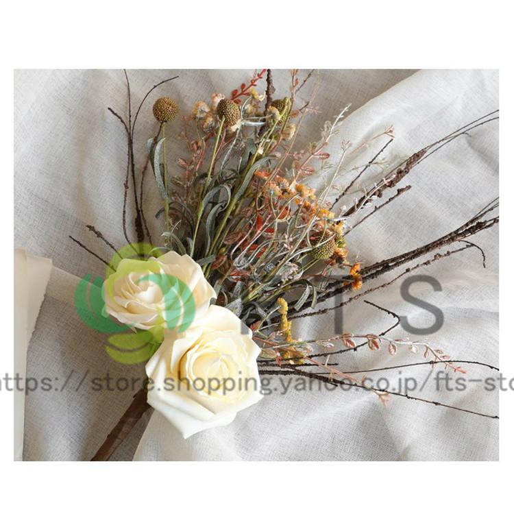 造花 インテリア 花瓶付き フラワーアレンジメント ブーケ パーツ 大きい 仏花 プレゼント ギフト 引越し祝い 結婚祝い 退職祝い アートフラワー 薔薇 Yh2150 Fts ストア 通販 Yahoo ショッピング