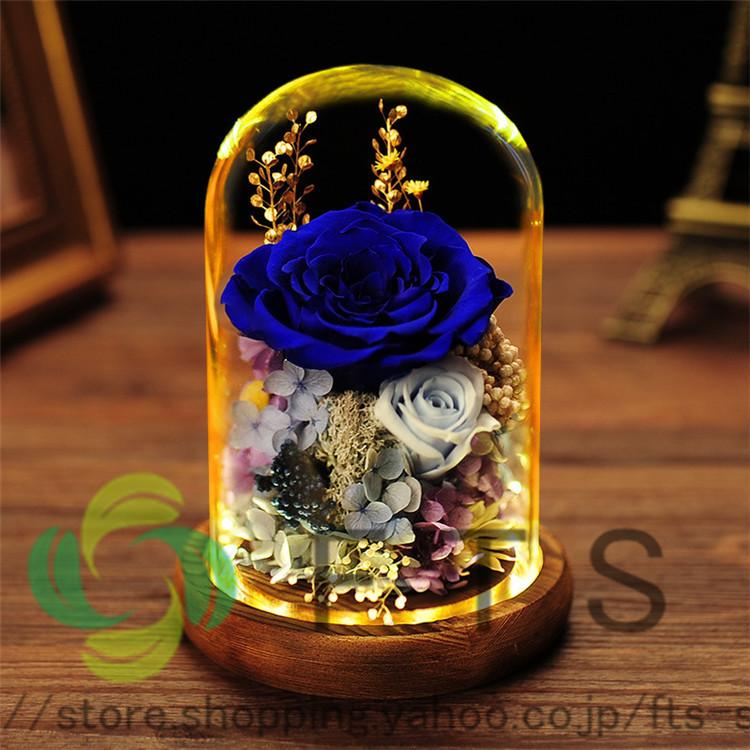 プリザーブドフラワー 花材 プレゼント 母の日 誕生日 お花 ギフト フラワー バラ 枯れない花 おしゃれ プリザーブドフラワー ガラスドーム Yh5372 Fts ストア 通販 Yahoo ショッピング