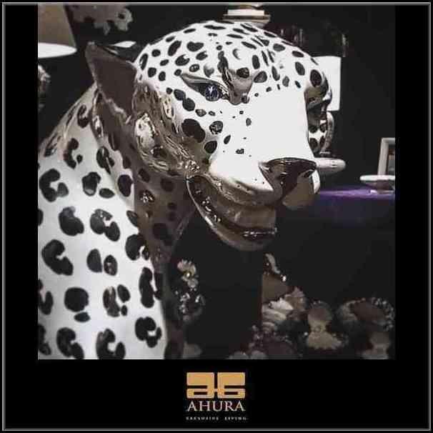 イタリア製　レオパード（陶器）白金メッキ仕上げ イタリア製 レオパード（陶器）白金メッキ仕上げ