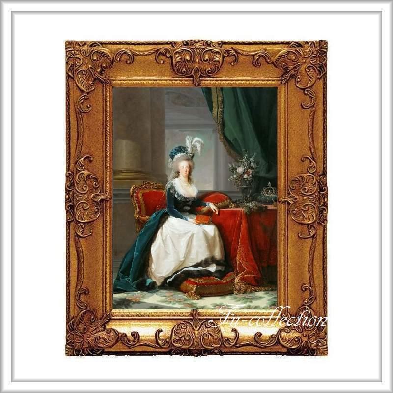 マリーアントワネット額絵 ゴールドダブルフレーム Mサイズ ma105M