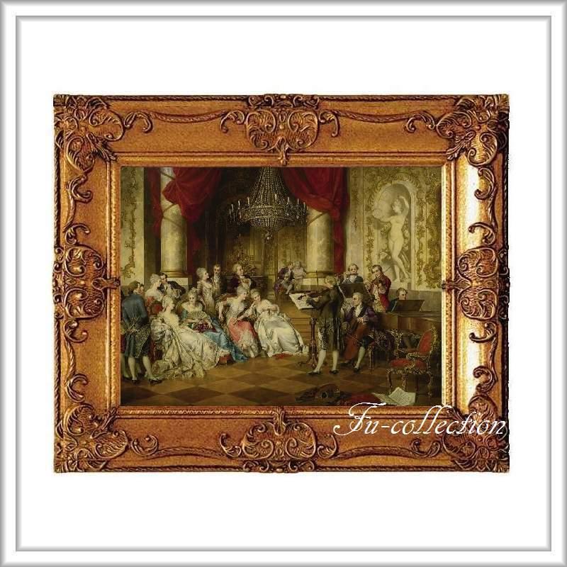 ロココ調額絵　イタリア製　金縁 ロココ調額絵 イタリア製 金縁 ロココ調額絵 イタリア製 金縁 fu