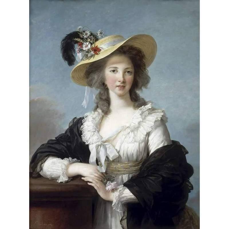 ポリニャック夫人額絵 ゴールドダブルフレーム Mサイズ 385M