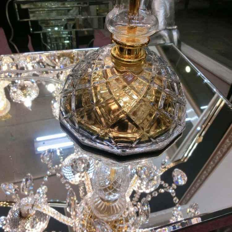 クリスタル ゴールド テーブルランプ 高級感 豪華 クリスタルテーブルランプ7灯 ゴールド トップライト