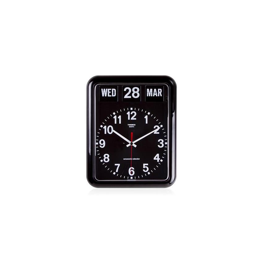 TWEMCO(トゥエンコ) 置き・掛け兼用 パタパタカレンダー時計 QD-35
