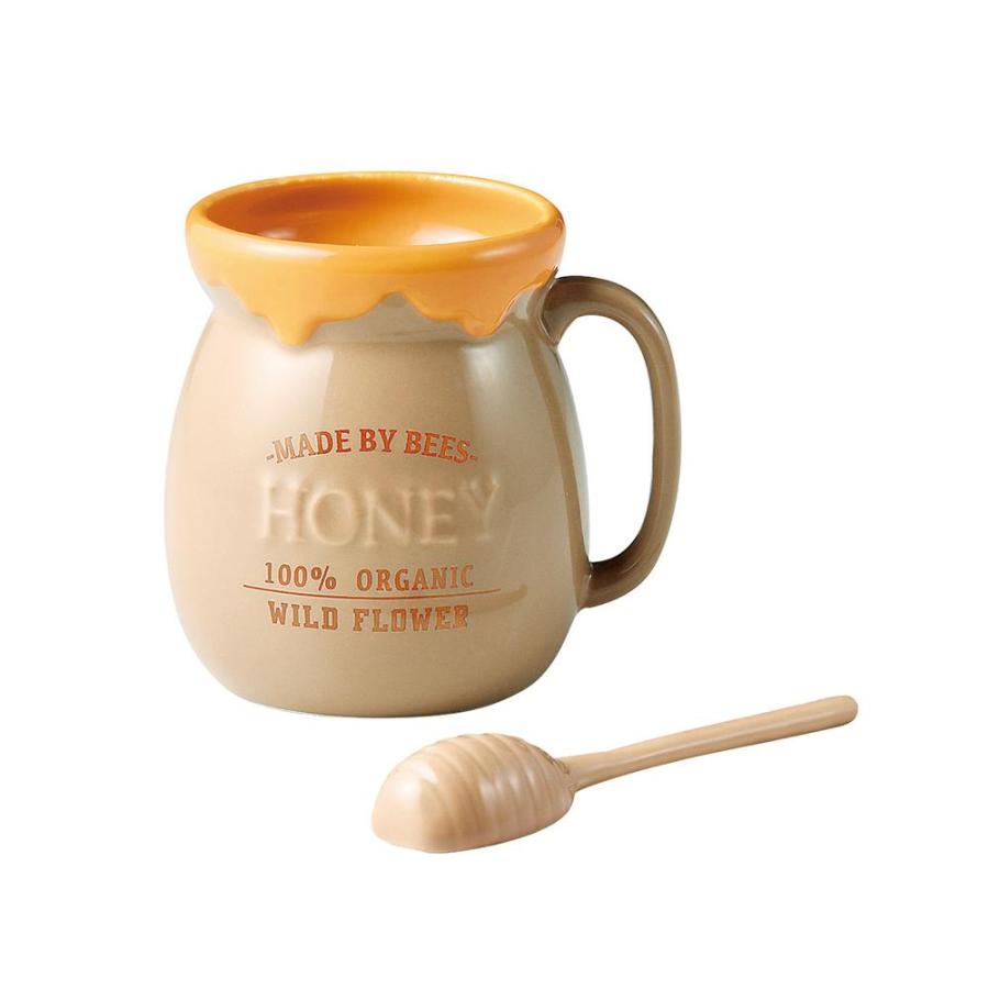マグカップ ハニーポット型 蜂蜜 スプーン コーヒー 紅茶