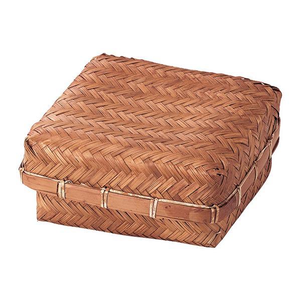 竹製持ち手付きバスケット 竹聲館 革手持ちバスケット 【2107000000073 / 2107000000066