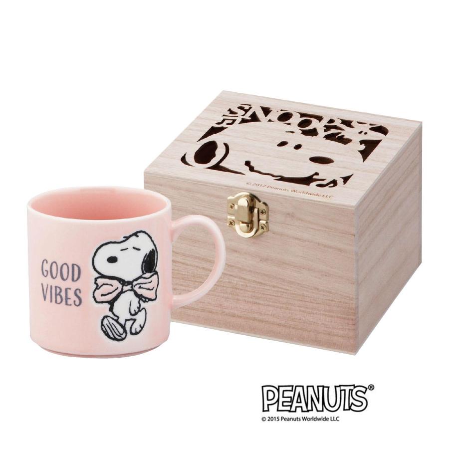 SNOOPY スヌーピー 木箱入マグ Good Vibes SN454-11H : 通販奉行