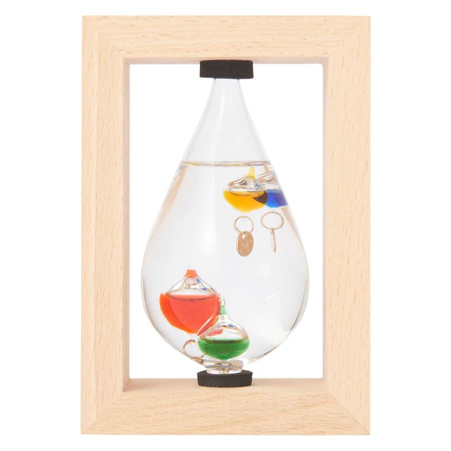 Fun Science 水滴型ガラス置物 ガラスフロート温度計 しずくSS | Fun Science,ガラスフロート