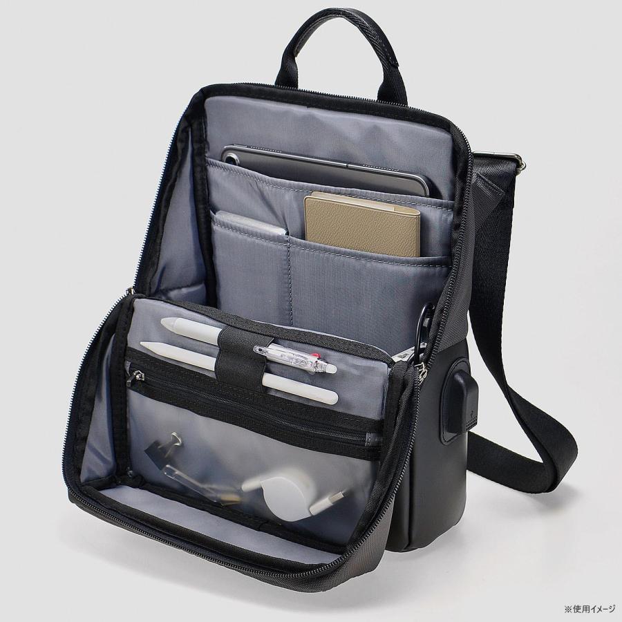 BAGGEX NOFFICE テレワークショルダー縦型 13-6144-20 グレー : 通販