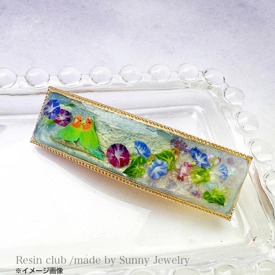 レジン シール アサガオ 花 かわいい おしゃれ 手芸 ハンドメイド