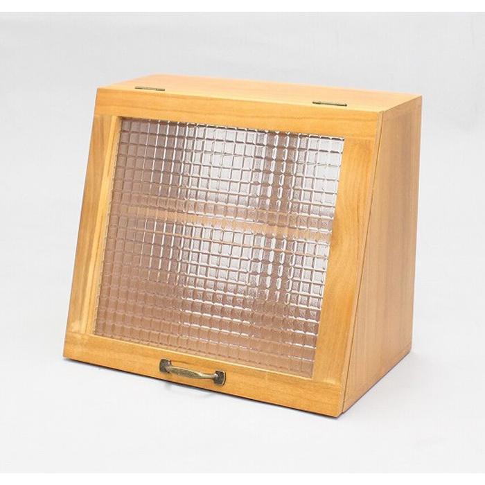 天然木桐材の軽量木製Showcase  W40H35cm ライトブラウン CFB-402535LB CFB-402535LBの画像