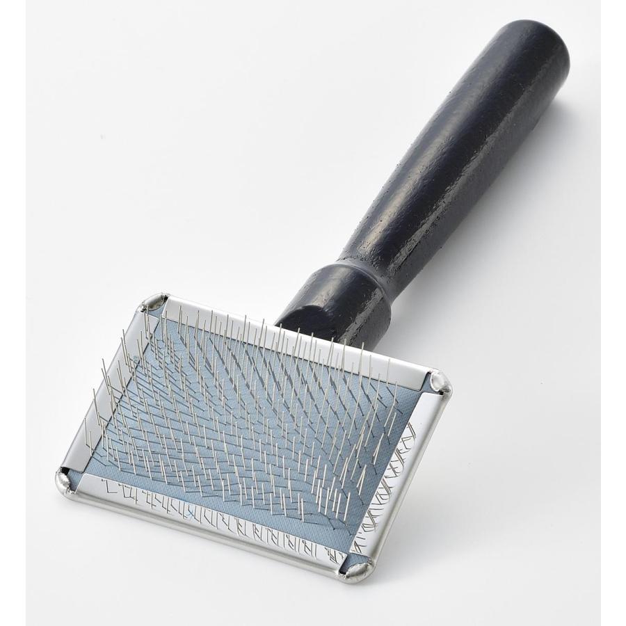 スリッカー ブラシ 毛玉 お手入れ ペット用品 やわらかい 柄が長め 被