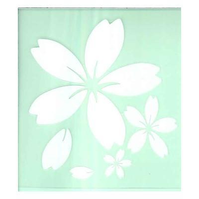 東洋マーク製作所 バイク・カーステッカー 桜(白) 3491 : 通販奉行