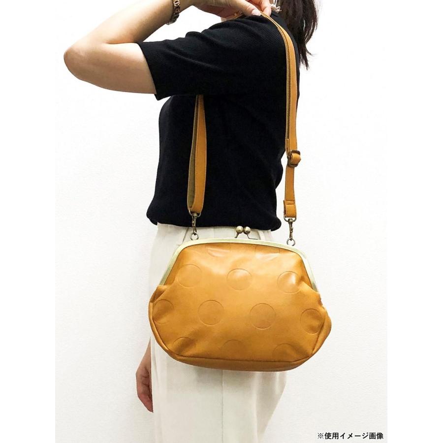 ※新色※がま口バック　♡ジョリーフルール♡ Lafiel(ラフィール) ドットカラー合皮シリーズ がま口ショルダー