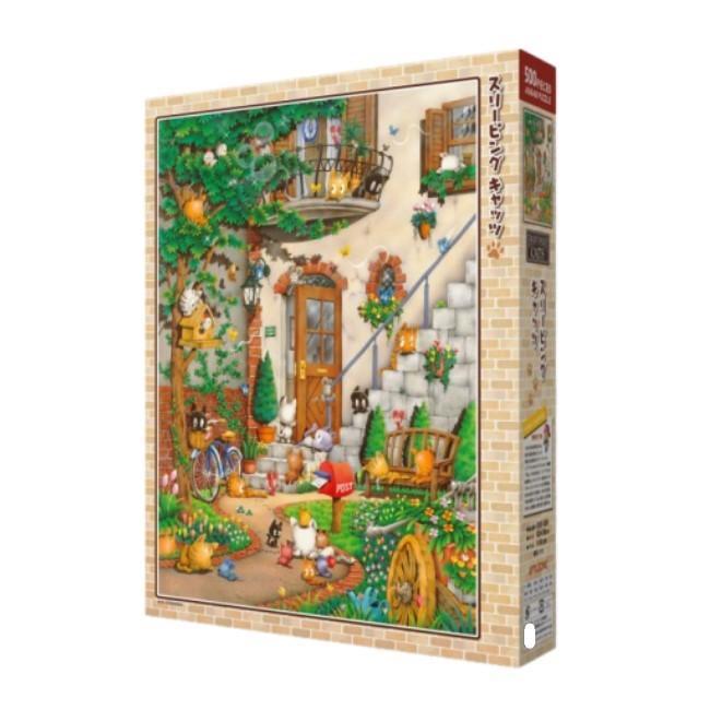 ジグソーパズル 芳岡ひでき スリーピングキャッツ 500ピース 500-306