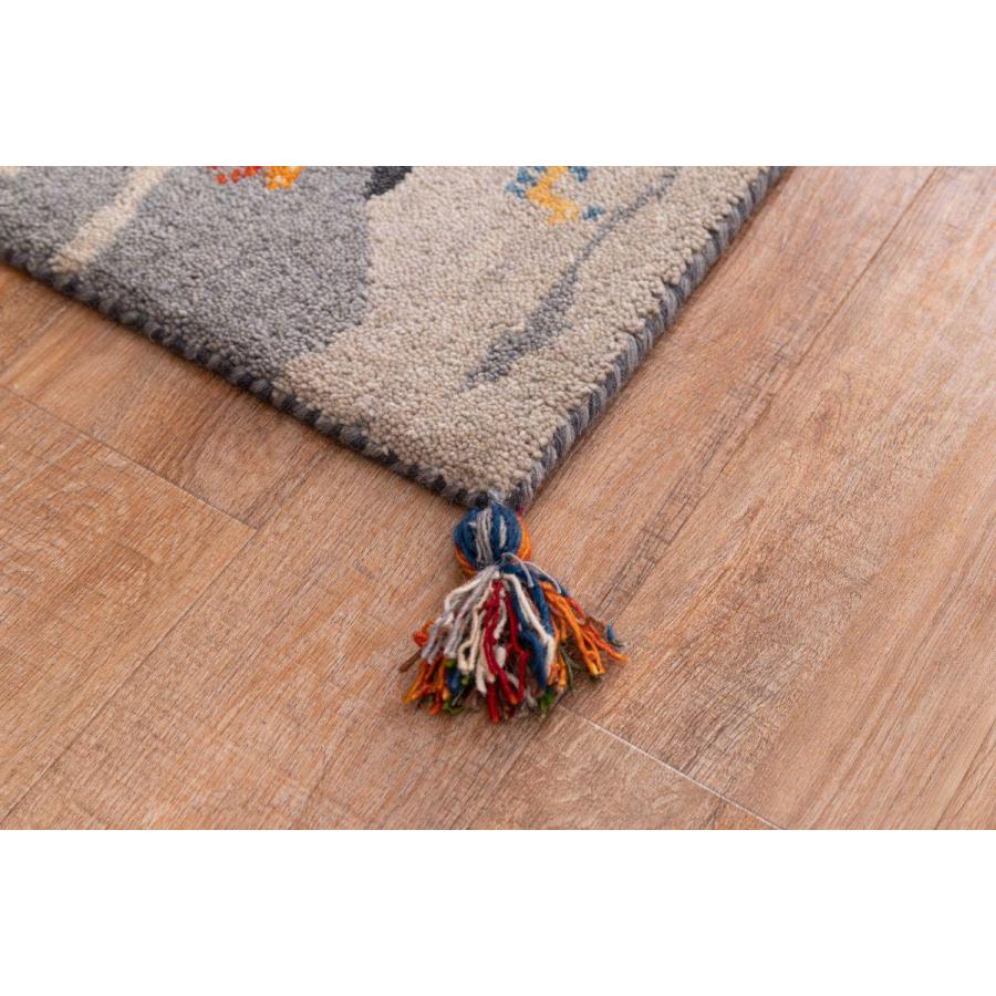 ギャベ 3点セット サヤンサヤン ギャベ ギャッベ ラグ 絨毯 3畳 本格派！ 手織り 段通