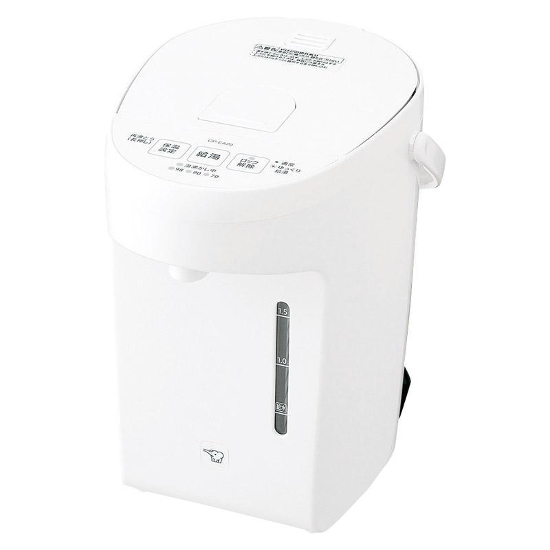 象印 マイコン沸とう電動ポット　容量1.2LCP-CA12-WA ホワイト マイコン沸とう電動ポット 1.2L ブラック | 象印 | CP-CA12-BA