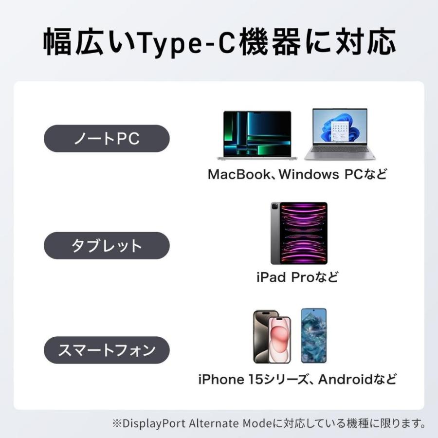 サンワサプライ USB Type-C ドッキングステーション USB-DKM8S_7