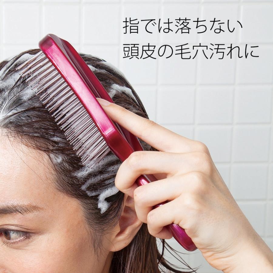 スカルプシャンプーブラシ ソフト 握りやすい 凹凸形状 サイドエッジ