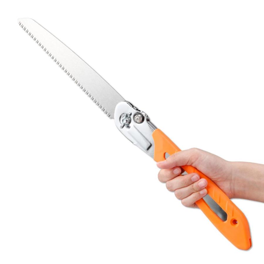 折りたたみのこぎり 刃渡り22cm ノコギリ 鋸 DIY 万能 家具 木材 剪定