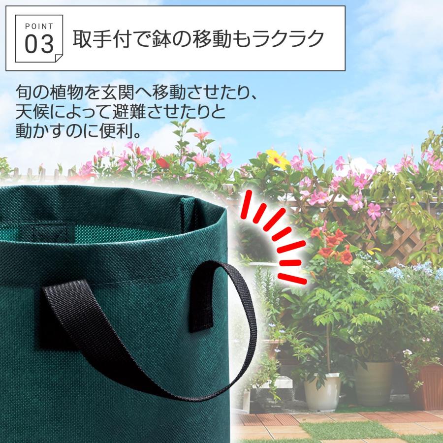 不織布ガーデンプランター 7号 2個組 屋外用 5L 直接土入れOK 水はけ 