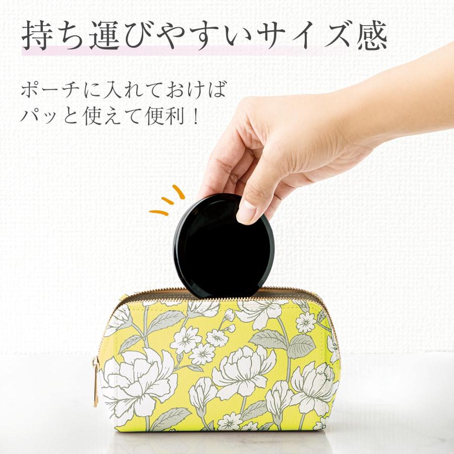 10倍拡大鏡コンパクト2面ミラー 等倍 化粧直し 食後 外出 ポーチ