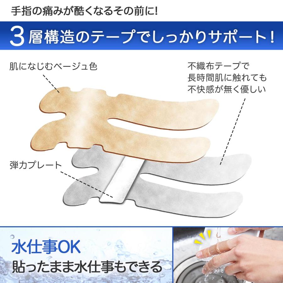 一般医療機器 ヘバ保護テープ 16枚入 テーピング 指サポーター 指関節