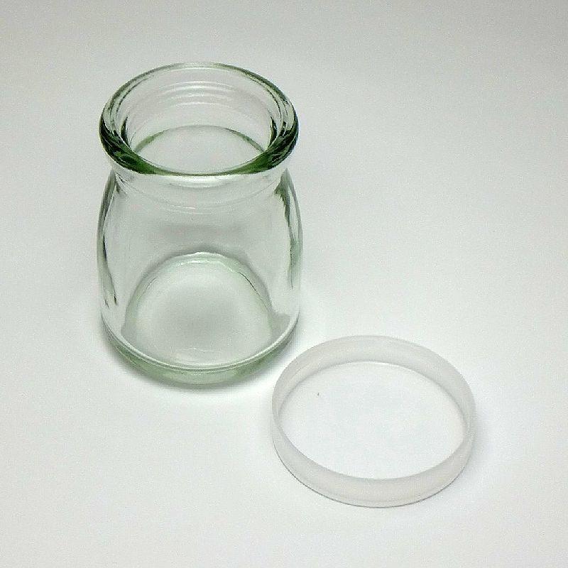 5個セット ふた付き 小型 ガラス びん 容量 90ml 容器 入れ物 プリン ジャム 瓶 日本製 ぷりん ボトル デザート 業務用にも ビン ミルク モデル着用 注目アイテム