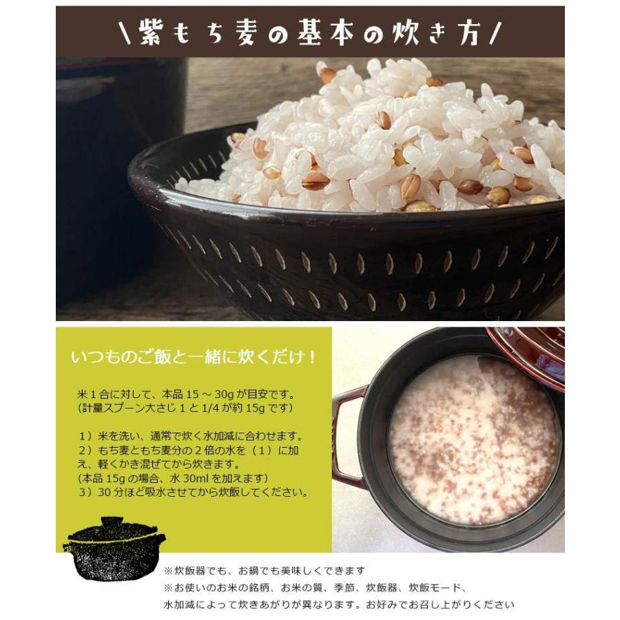 もち麦 皮付き10kg ダイシモチ 紫もち麦 国内産 雑穀 雑穀米 ダイエット 無添加 2.5kg×4袋 自然の蔵｜fuchigami｜06