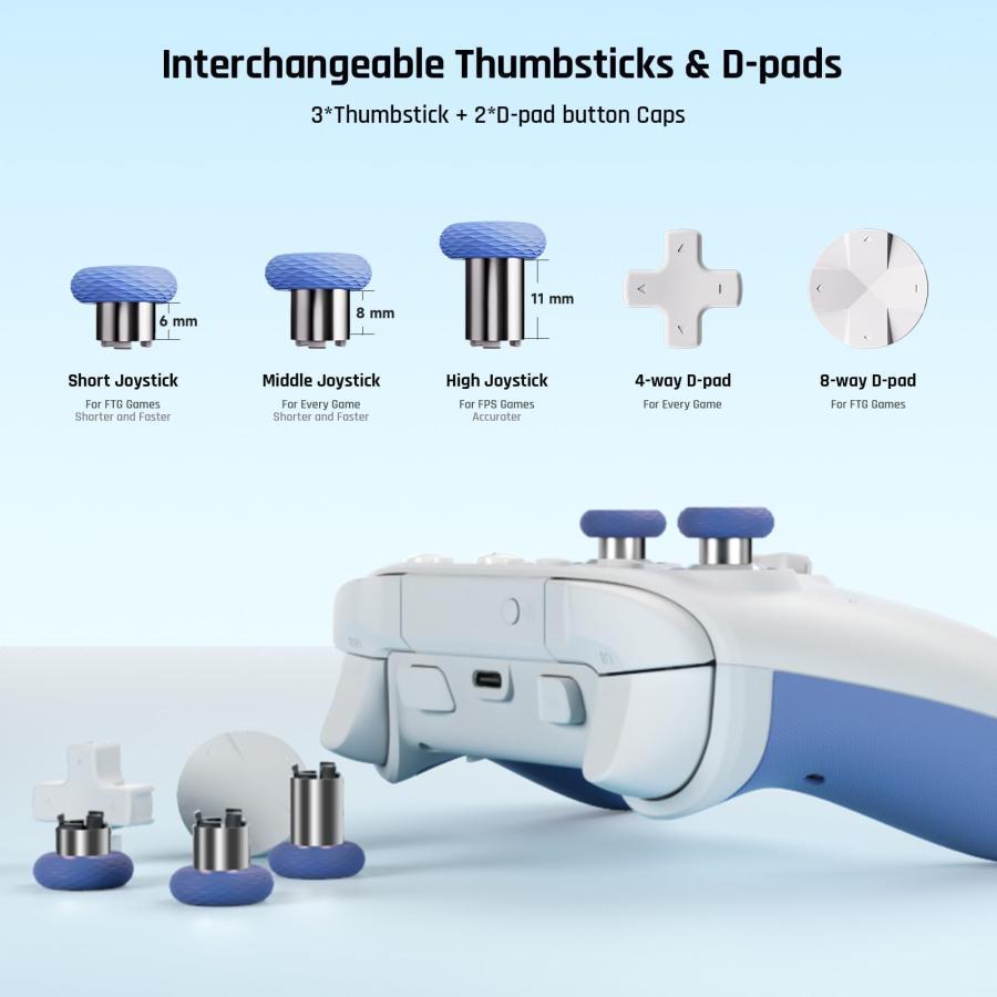 PC コントローラー、BIGBIG WON Rainbow 2 SE ワイヤレス コントローラー モーション コントロール、ホール効果トリガー、12 |  | 06