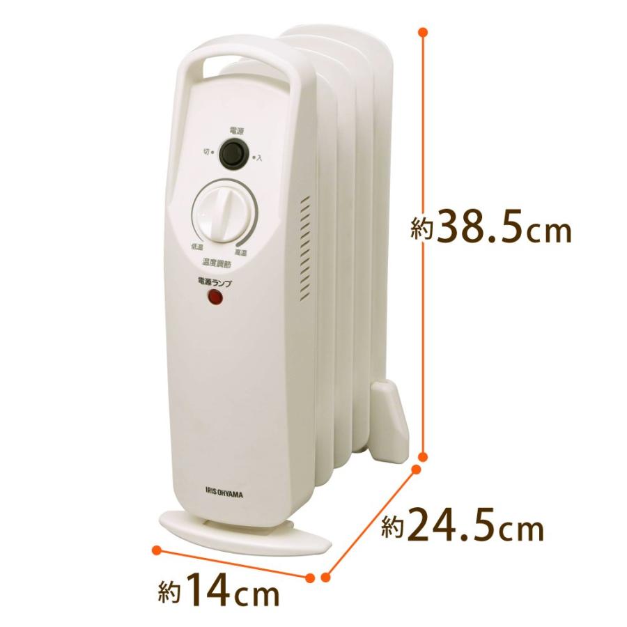 アイリスオーヤマ ヒーター オイルヒーター 3.3畳 ウェーブ型 500W