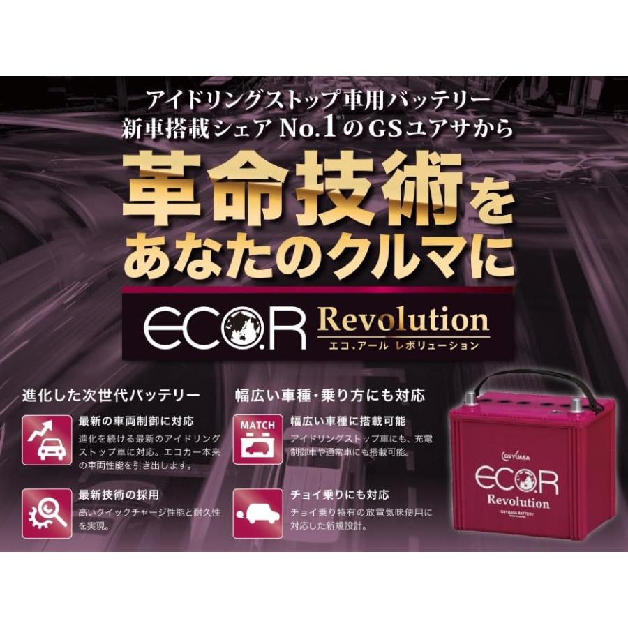 Amazon.co.jp: GS YUASA ER-M-42R/55B20R [ ECO.R Revolution ] 国産車