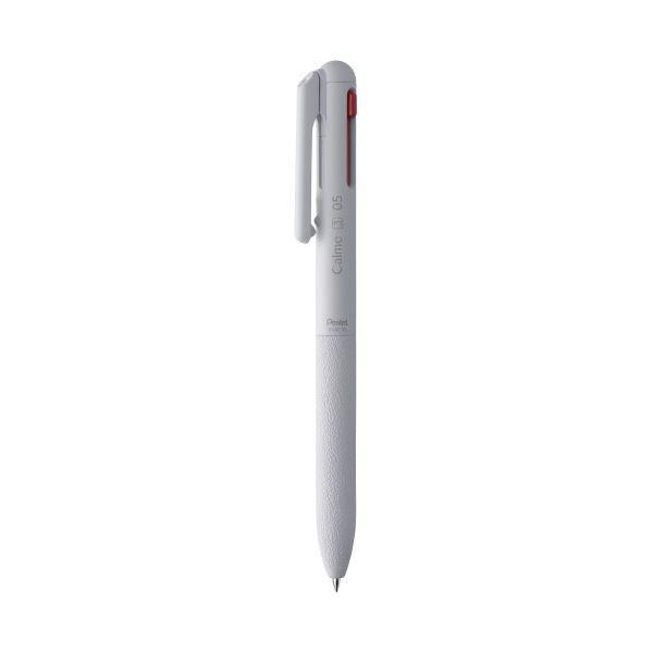 ブランド雑貨総合 (まとめ) ぺんてる 3色ボールペン Calme 0.5mm グレイッシュホワイト BXAC35W 〔×50セット〕 万年筆