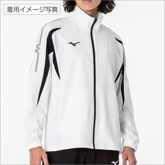 ミズノ（MIZUNO）　MCライン　ウォームアップジャケット　ブラック×ホワイト　L｜fudasho0ban｜02