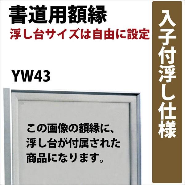書道額縁 半切 入子付浮し仕様（浮し台サイズ自由設定） 43BT アクリル