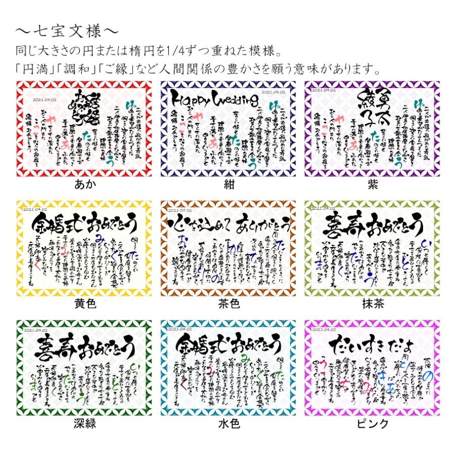 誕生日 お祝い 名入れギフト 名前 ポエム 感動 感謝状 代筆 印刷 手書き 男性 女性 父 母 祖父 祖母 贈り物 還暦 傘寿 喜寿 米寿 退職 人気 おすすめ 3 筆文字ギフト すみ花 通販 Yahoo ショッピング