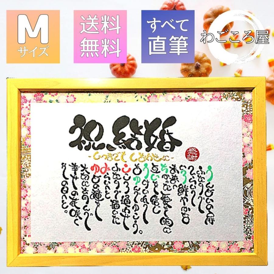 超人気 ご結婚のお祝いに 一番人気のサイズ 自然な風合いの木目額 金夜桜柄友禅和紙名前入りポエム お名前ポエム プレゼント 感謝 名入れ 人気満点 Prabhatdubey Com
